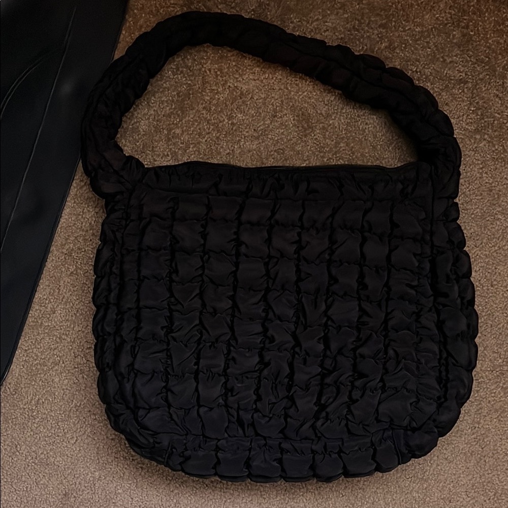 Black Quilted Shoulder Bag